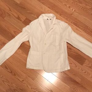 White linen Jcrew jacket
